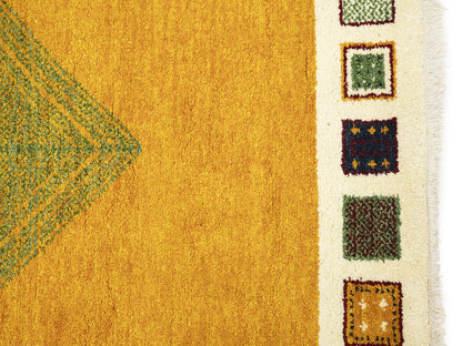 Decor Handmade Indo-Gabbeh Rug 4X6 Modern Bordered Oriental Carpet Entryway