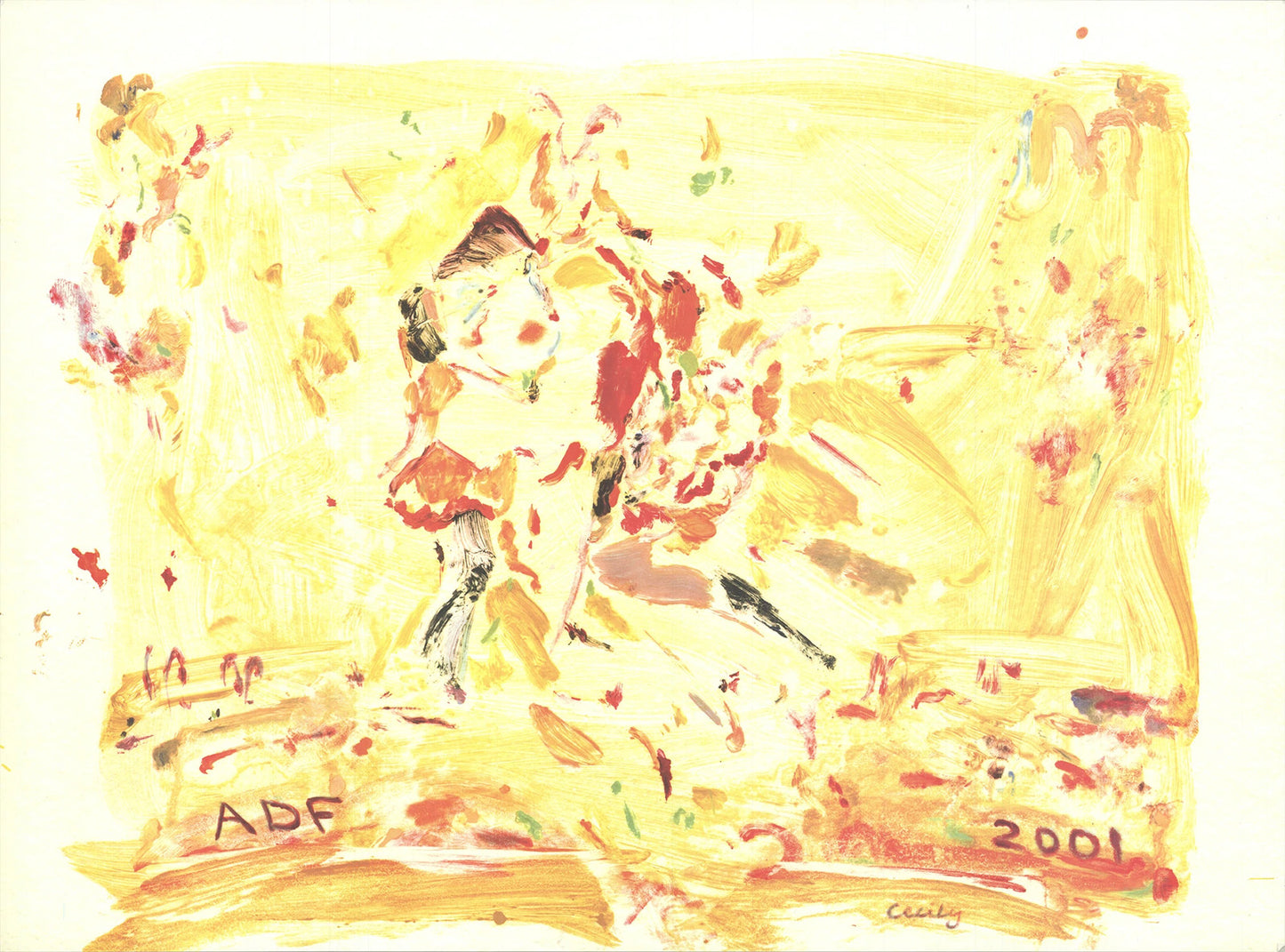 Cecily Brown American Dance Festival " Offset Lithograph Afric