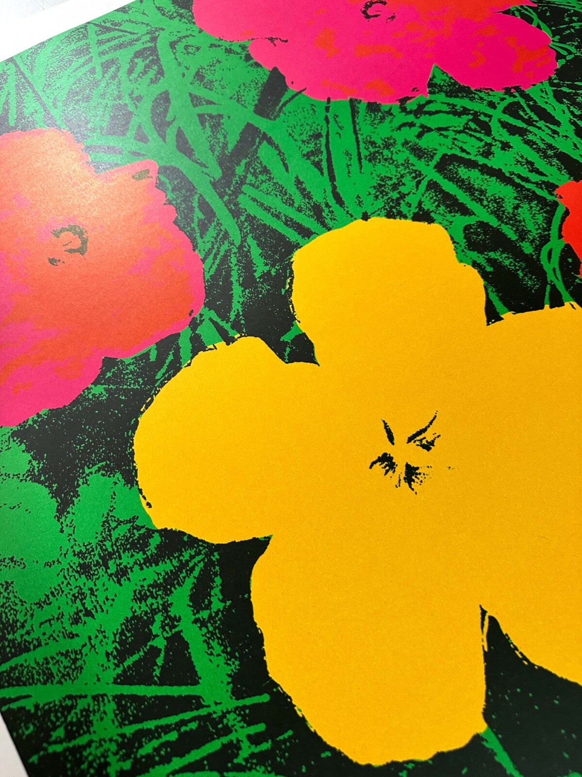 Red Flowers 1970 By Andy Warhol Pop Art Poster  French Printing On Heavy Stock