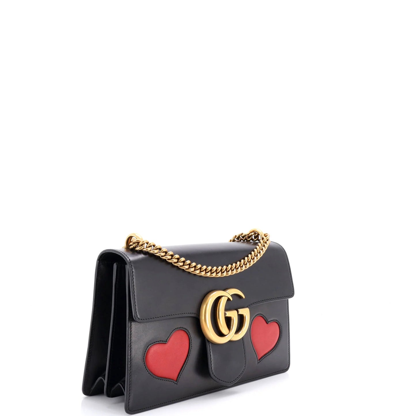 Gucci Marmont Chain Shoulder Bag Patchwork Leather Medium