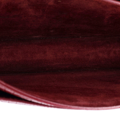 Saint Laurent Sunset Crossbody Bag Crocodile Embossed Leather Medium