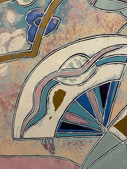 Yamin Young - Cherry Blossom Time Ii Original Serigraph Print Limited To 275