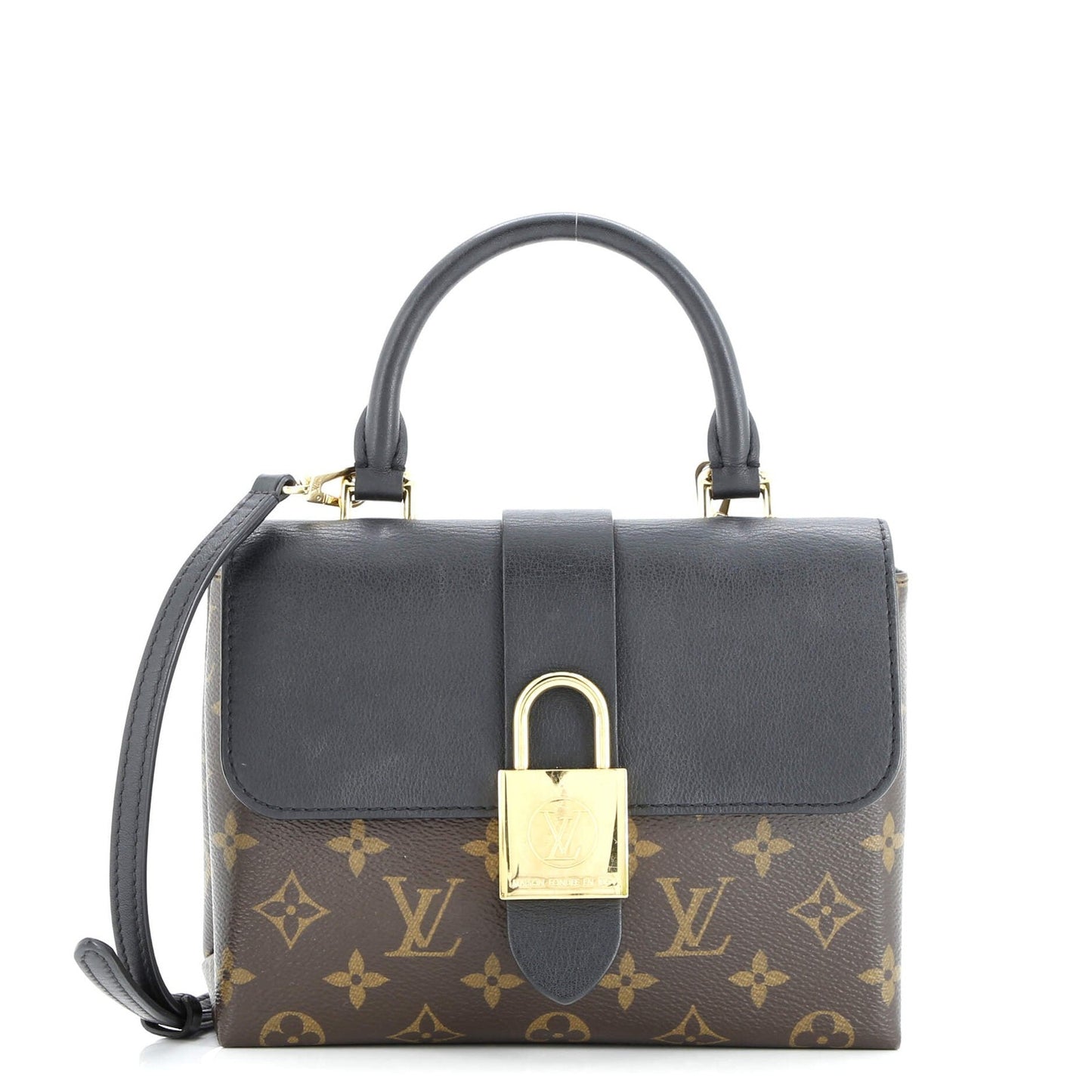 Louis Vuitton Locky Handbag Monogram Canvas With Leather Bb