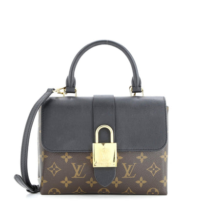 Louis Vuitton Locky Handbag Monogram Canvas With Leather Bb