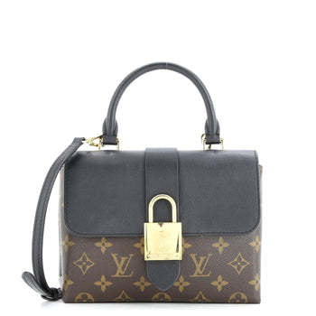 Louis Vuitton Locky Handbag Monogram Canvas With Leather Bb