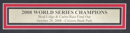 Brad Lidge/Carlos Ruiz Dual-Autographed 16X20