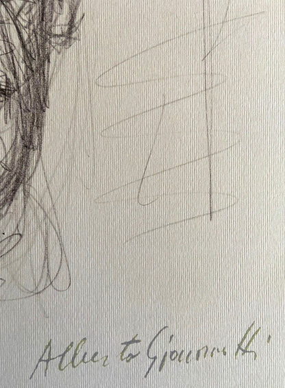 Alberto Giacometti Lithograph Coa Numbered Stamped