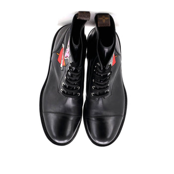 Louis Vuitton Women'S Monogram Territory Flat High Ranger Boots Leather