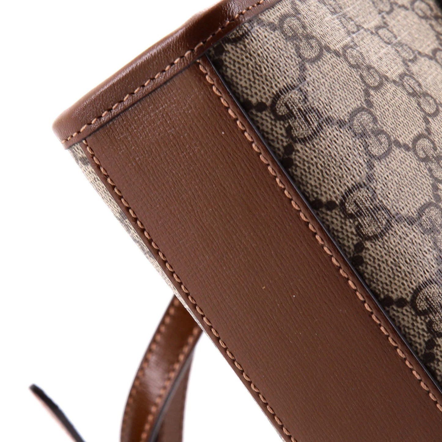 Gucci Interlocking G Patch Tote Gg Coated Canvas Mini