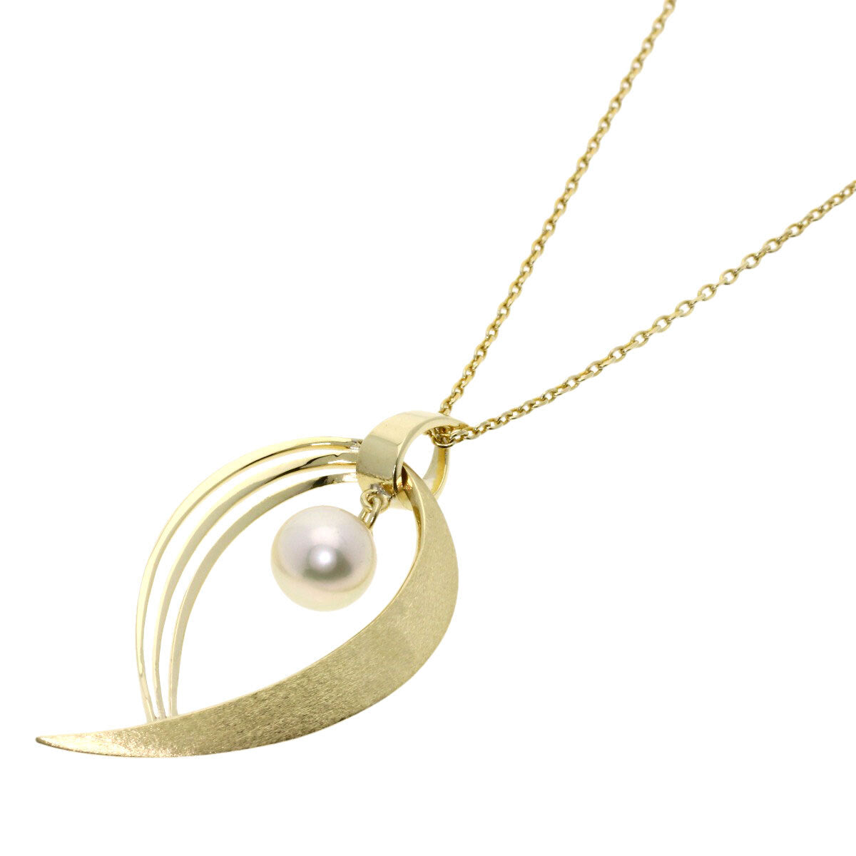 Mikimoto   Necklace Pearl Pearl K14 Yellow Gold