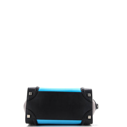 Celine Tricolor Luggage Bag Nubuck Micro