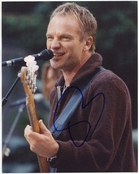 Sting Autographed 8X10 Photo