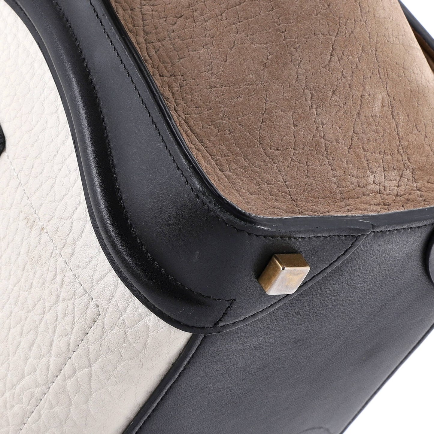 Celine Luggage Bag Canvas And Leather Mini