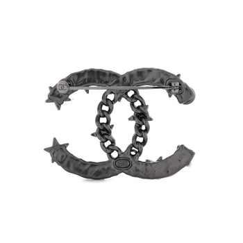 Chanel Cc Coco Star Brooch Metal With Enamel And Crystal