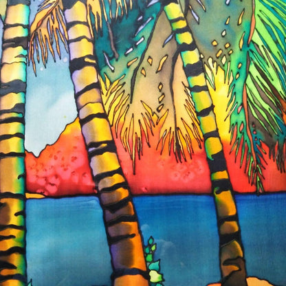 Susan Patricia "Moondance" Original Painting Tropical Woman Landscape 70X100Cm