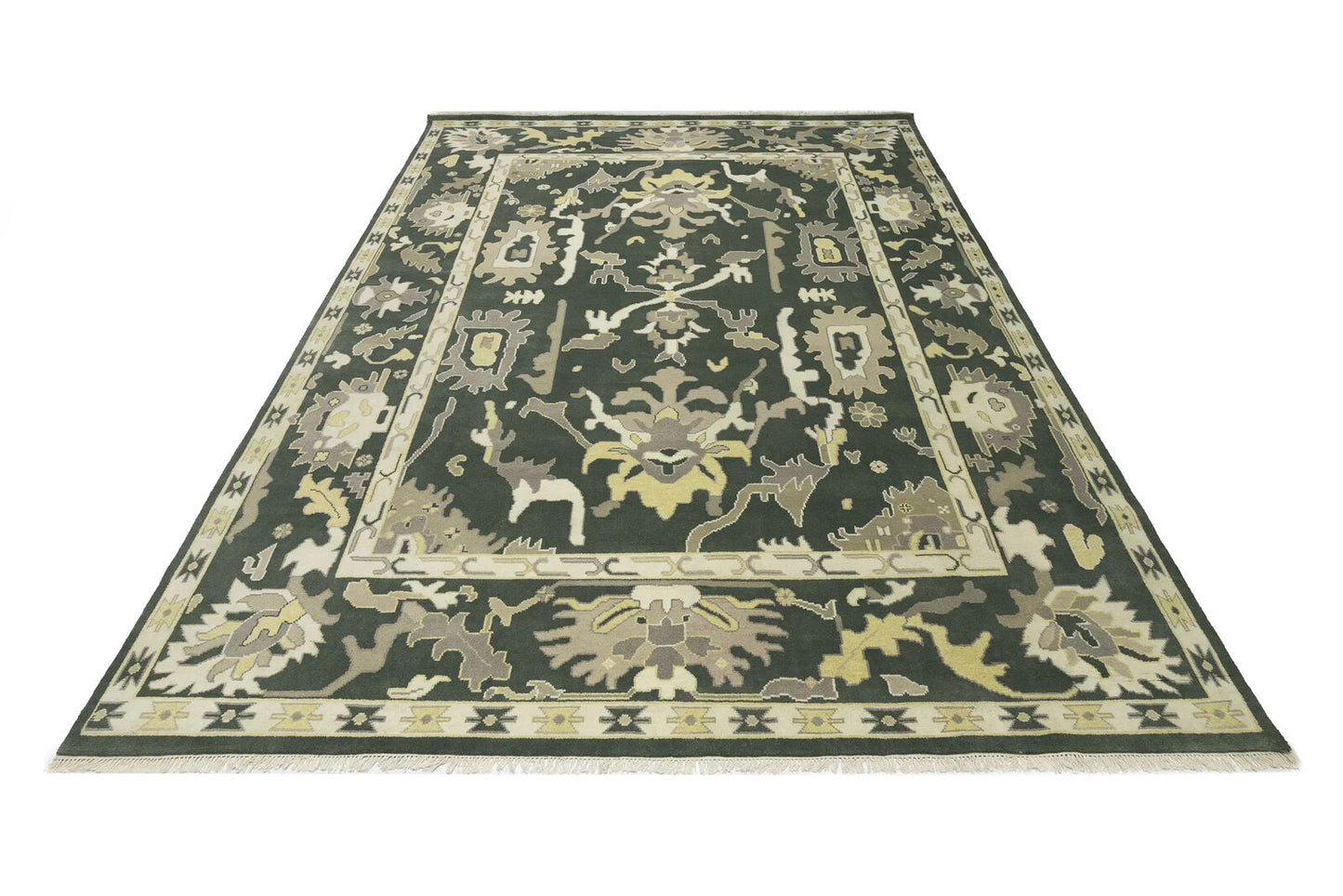 Extra Large Handmade Wool Oushak Chobi Oriental