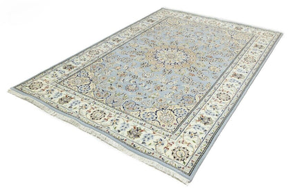Handmade Indo-Nain Oriental Area Rug Floral
