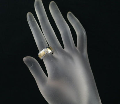 Hermes Ring Hlogo Eu49 18K 750 Yellow Gold/925