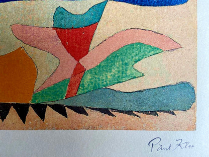 Paul Klee Lithograph Coa Signed And Stamped Numbered 180 Ex Certified