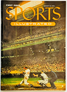 Sports Illustrated Aug 16, 1954 First Issue Complete W/Uncut Baseball Cards And