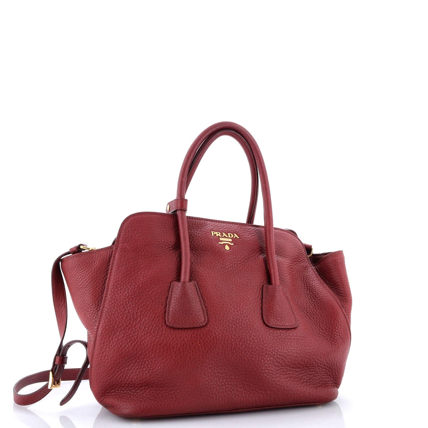 Prada Convertible Open Shopping Tote Vitello Daino Medium