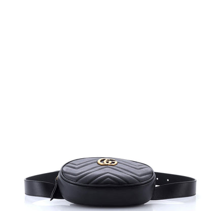 Gucci Gg Marmont Belt Bag Matelasse Leather