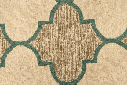 Multicolored Trellis Design 5X8 Hand-Tufted
