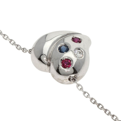 MIKIMOTO   Necklace Ruby Sapphire Diamond K18