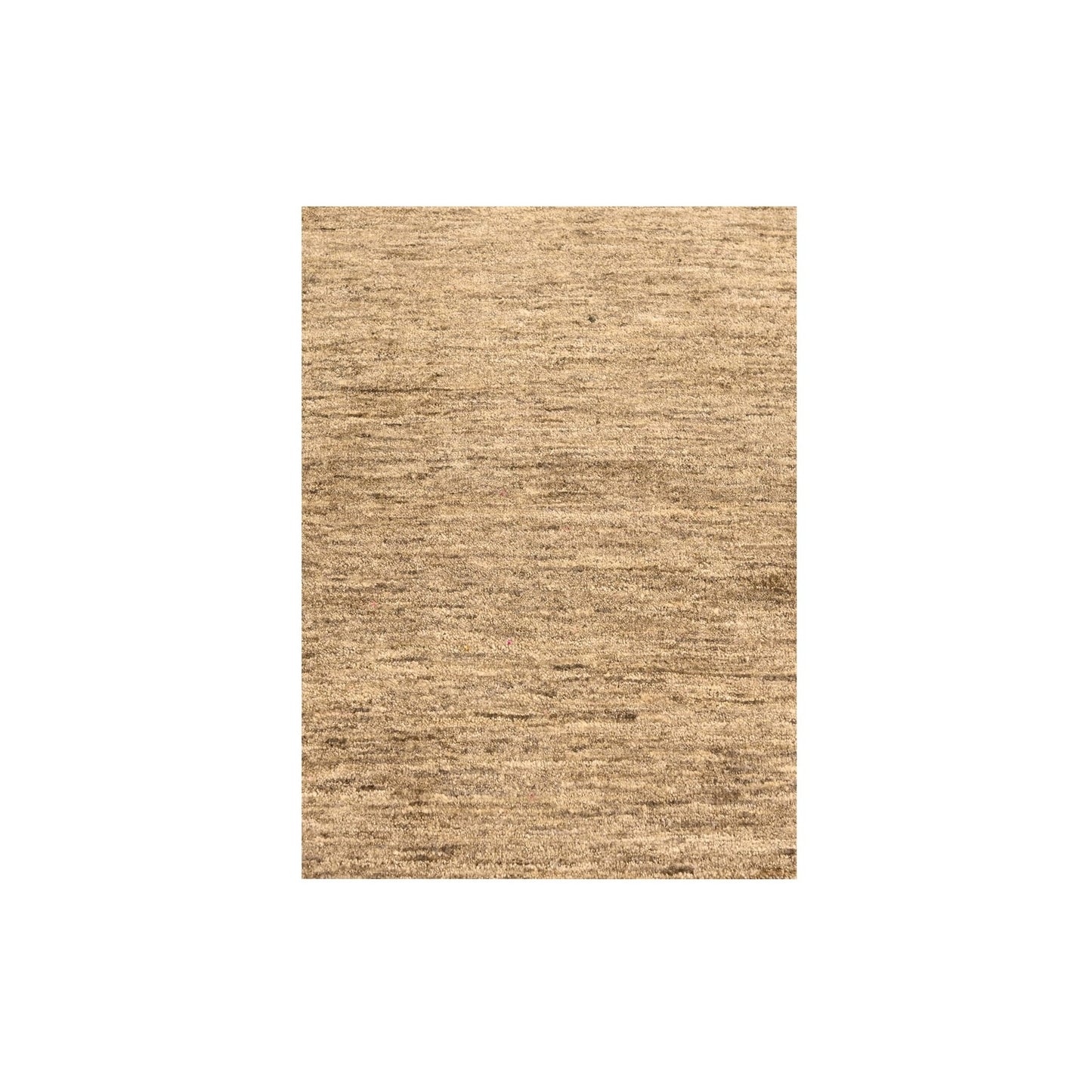 2'X3' Peanut Brown Plain Solid Design Pure Sari Silk Hand Knotted Mat Rug