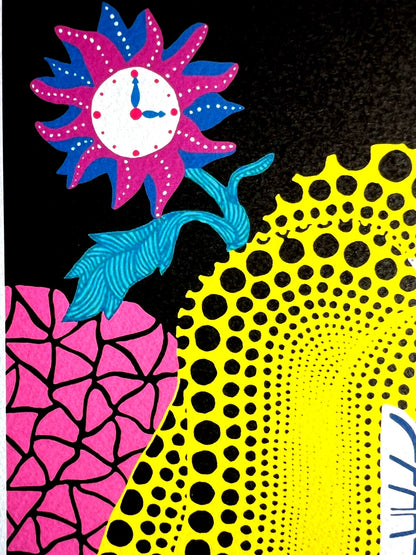 Yayoi Kusama Lithograph Mori Art Museum Coa