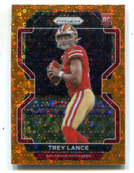 Trey Lance 2021 Panini Orange Disco Prizm #133 Card