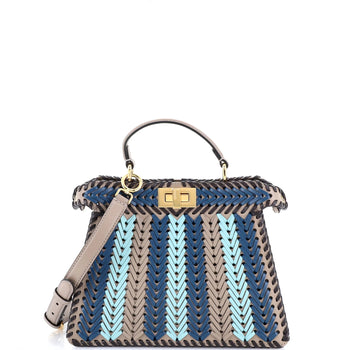 Fendi Peekaboo Iseeu Bag Woven Leather Small