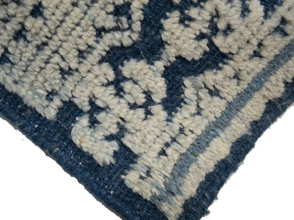 8x10 Large Modern Geometric Oriental Rug Cream High-Low Relief Design Carpet