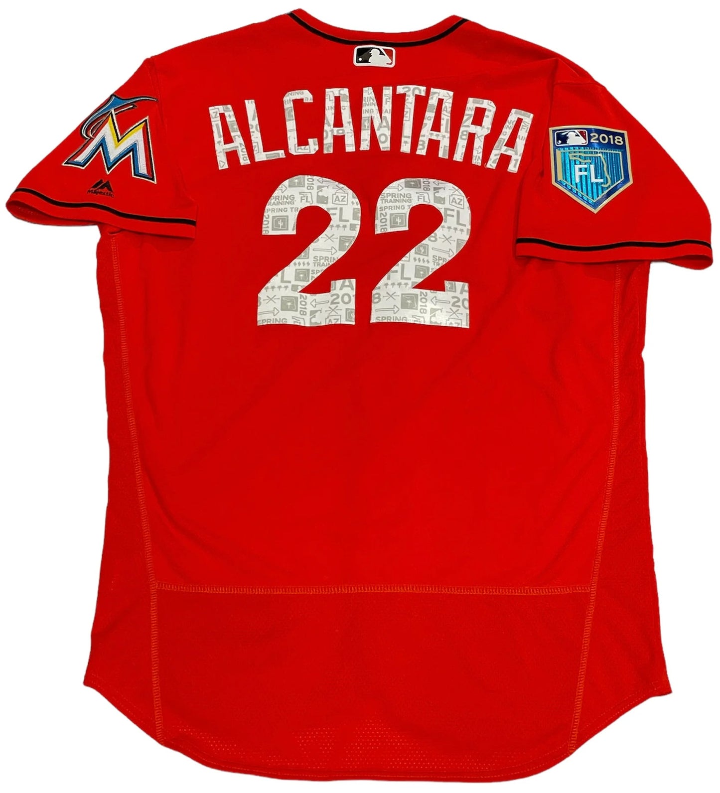 Sandy Alcntara Miami Marlins Game Used Jersey (Mlb)