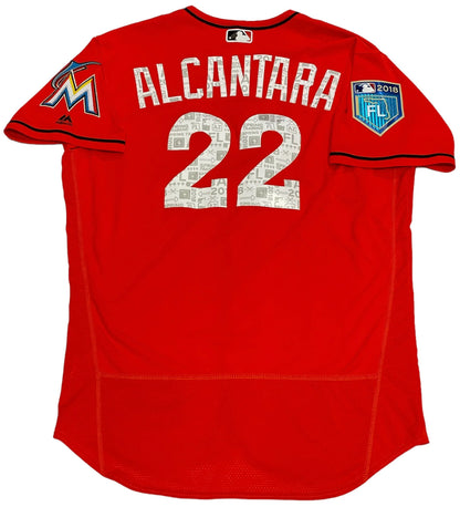 Sandy Alcntara Miami Marlins Game Used Jersey (Mlb)