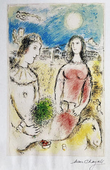Marc Chagall Lithograph Coa Signed Published 1980 Maeght-Paris