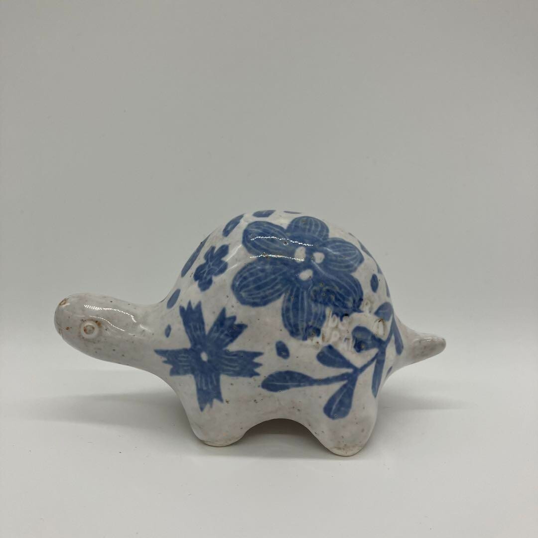 Blue Makoto KagoshimaTurtle Figurine
