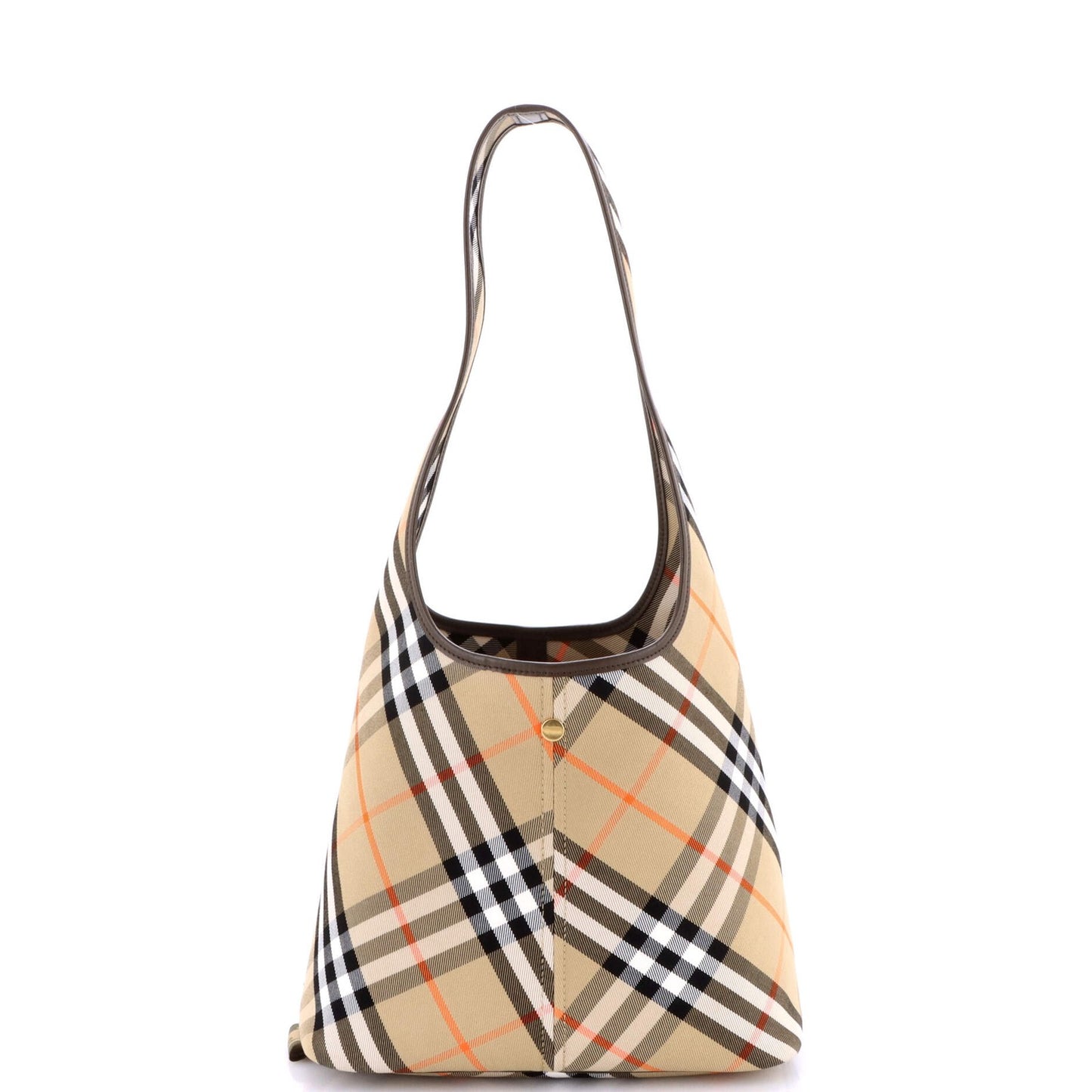 Burberry Hobo Shoulder Bag Vintage Check Canvas Small