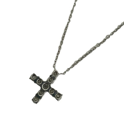 Harry Winston Mini Cross Diamond Necklace Pt950