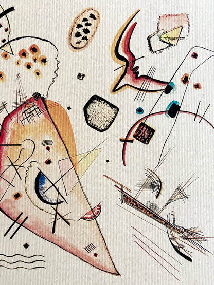 Wassily Kandinsky Lithograph 1924 Coa Published -