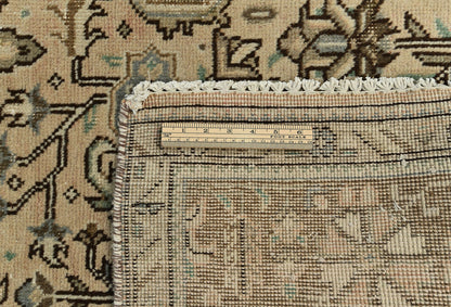 Vintage Oriental Rug Muted Floral Classic Carpet