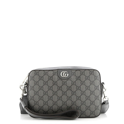 Gucci Ophidia Zip Wristlet Shoulder Bag Gg Coated Canvas Small
