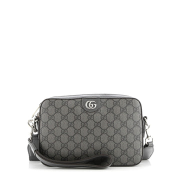 Gucci Ophidia Zip Wristlet Shoulder Bag Gg Coated Canvas Small