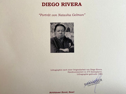 Diego Rivera Lithograph Coa Hand Numbered Signed