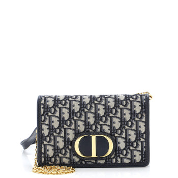 Christian Dior 30 Montaigne 2-In-1 Pouch Oblique Canvas