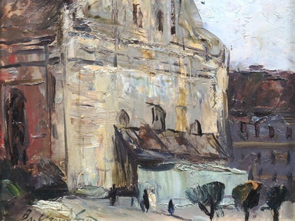 Vladimir Igoshev (1964) Original Oil Painting Old Riga Soviet Impressionism