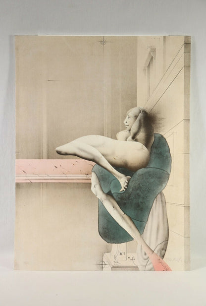 Paul Wunderlich 1975 Original Lithograph Hand