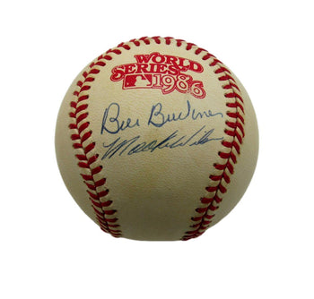 Bill Buckner/Mookie Wilson Dual-Signed/Auto 1986