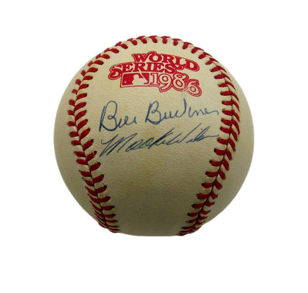 Bill Buckner/Mookie Wilson Dual-Signed/Auto 1986