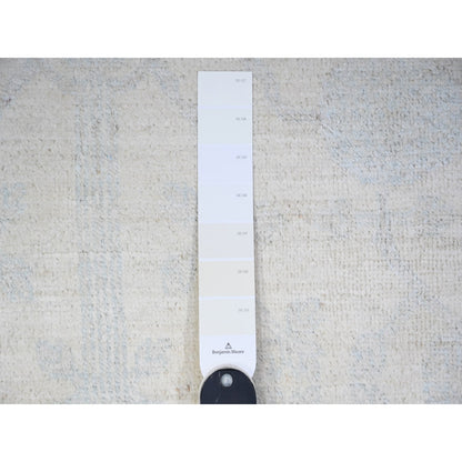 7'10"X9'5" Ivory Khotan Pomegranate Wool Hand Knotted Oriental Rug